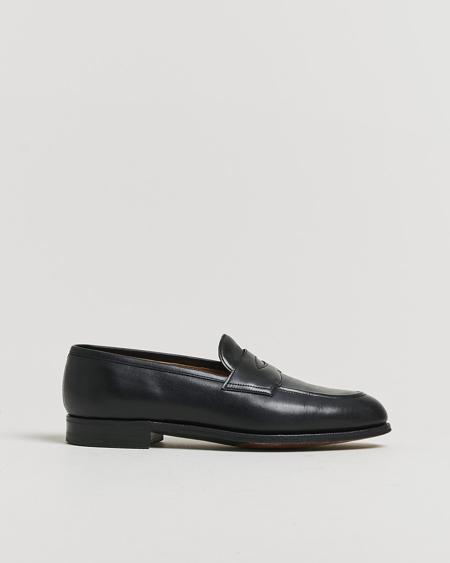 Heren | Pre-owned Goodyear genaaide schoenen | Pre-owned | Edward Green Piccadilly Penny Loafer Black Calf UK7,5 - EU41,5