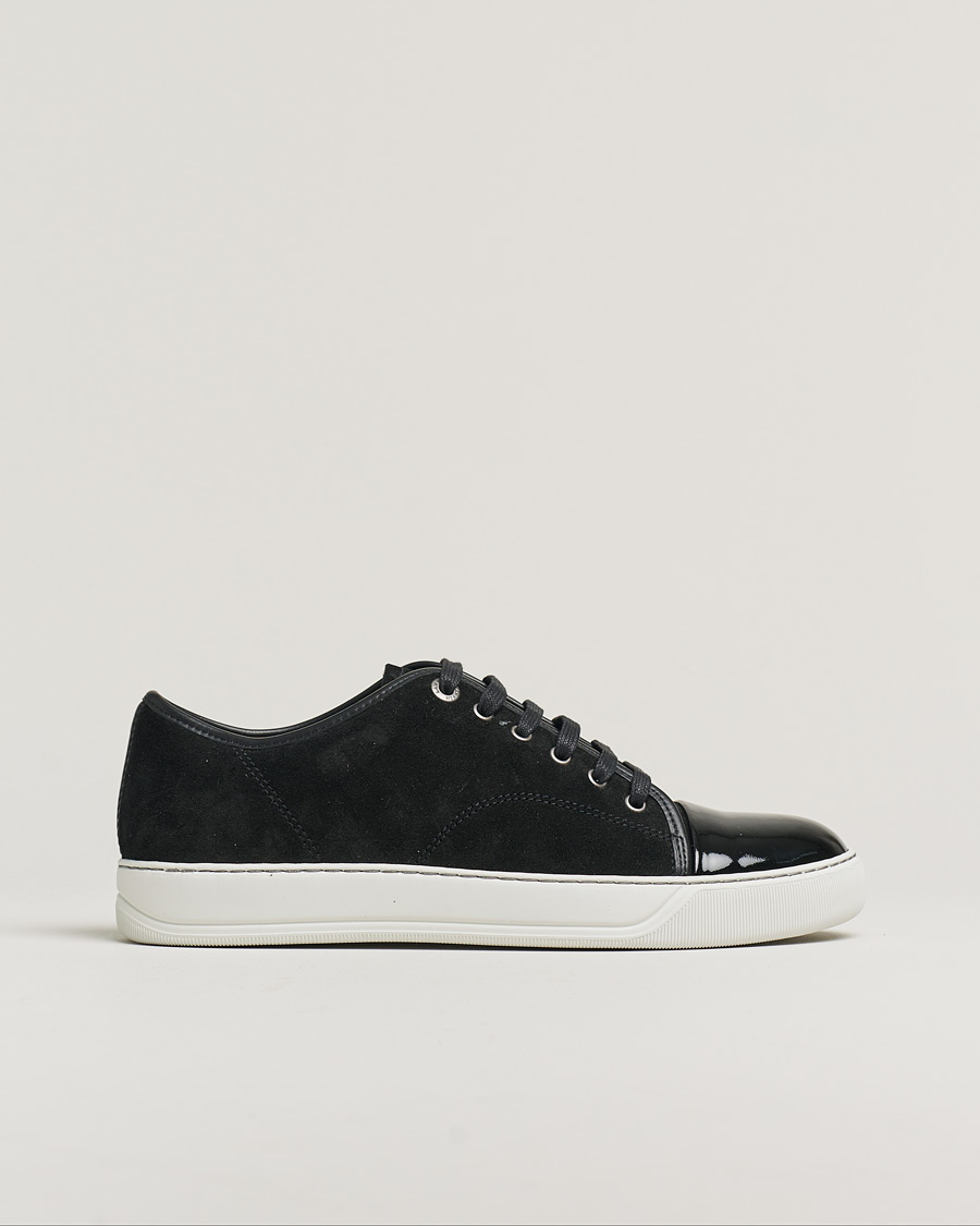 Heren | Lanvin DBB1 Patent Cap Toe Sneaker Black | Pre-owned | Lanvin DBB1 Patent Cap Toe Sneaker Black