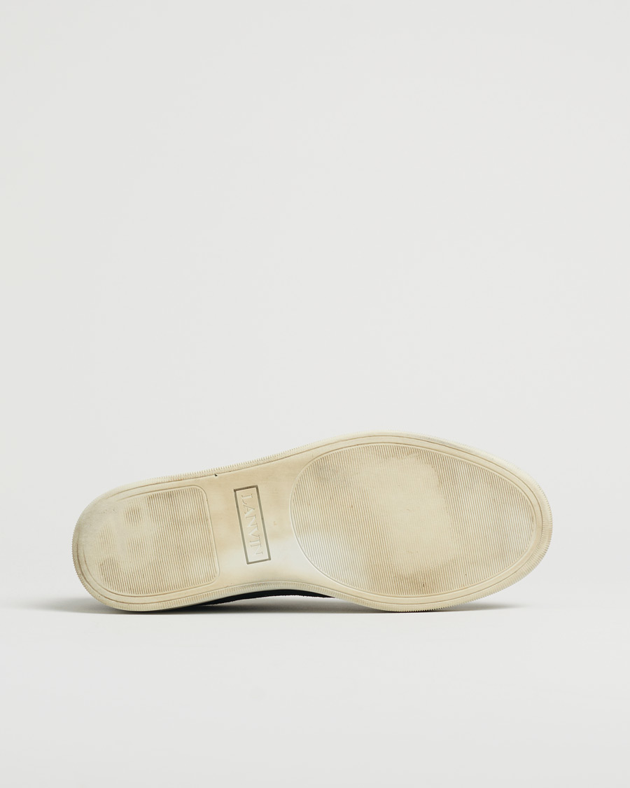 Heren | Lanvin DBB1 Patent Cap Toe Sneaker Black | Pre-owned | Lanvin DBB1 Patent Cap Toe Sneaker Black