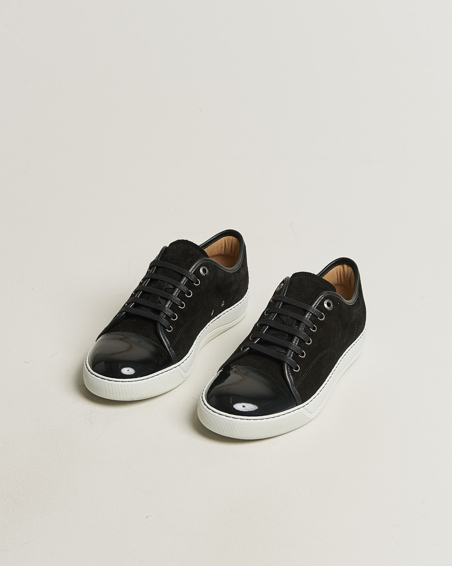 Heren | Pre-owned Schoenen | Pre-owned | Lanvin DBB1 Patent Cap Toe Sneaker Black UK7 - EU41