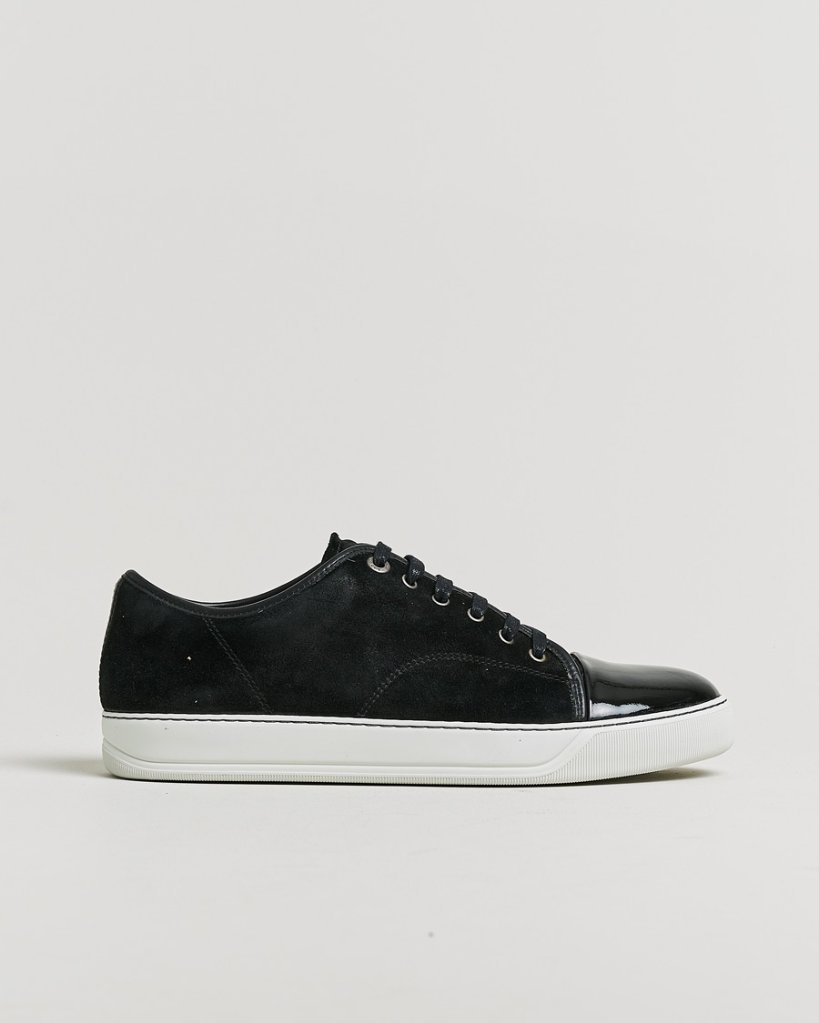 Heren | Pre-owned Schoenen | Pre-owned | Lanvin DBB1 Patent Cap Toe Sneaker Black UK10 - EU44