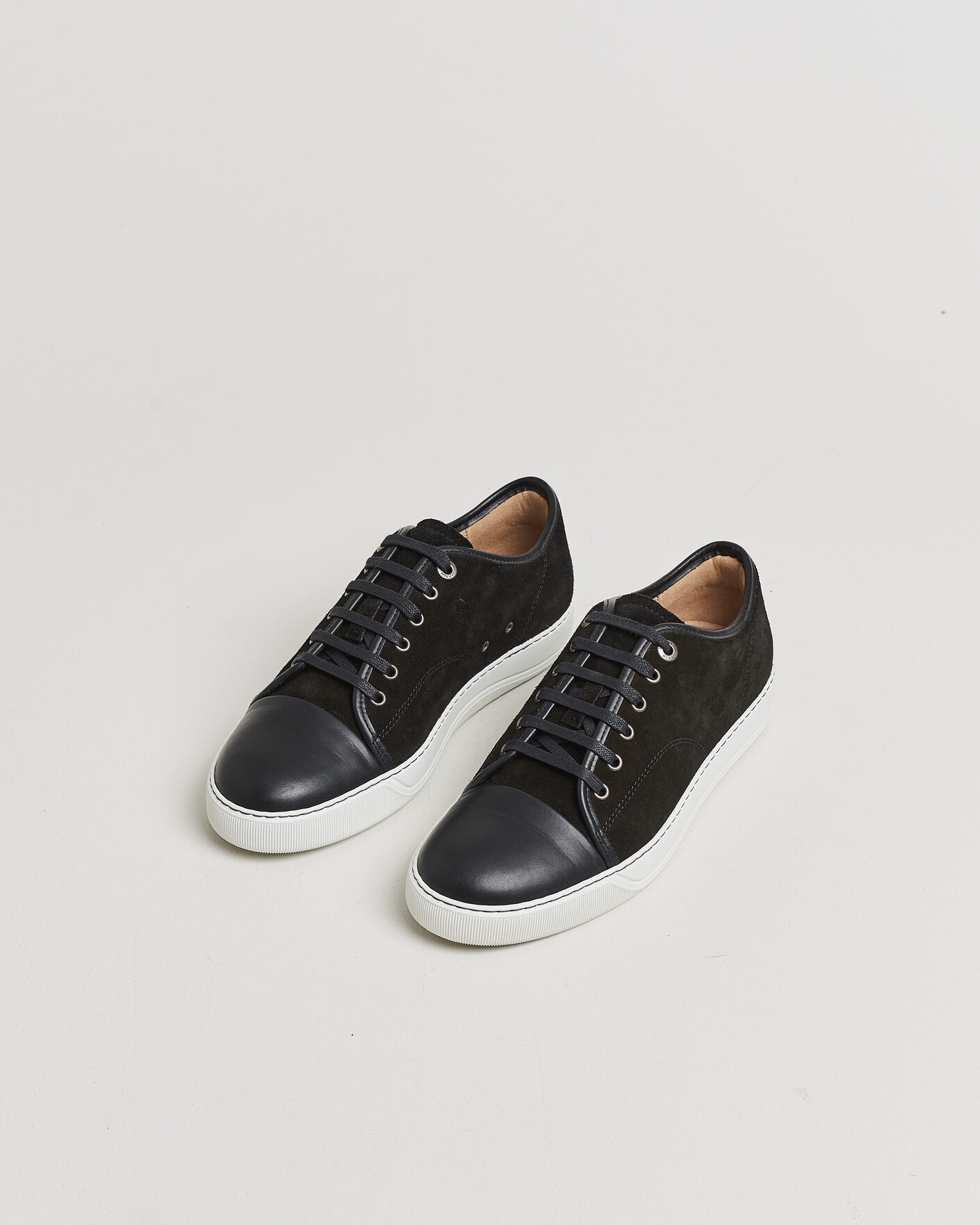 Homme | Pre-owned Chaussures | Pre-owned | Lanvin DBB1 Nappa Cap Toe Sneaker Black UK8 - EU42