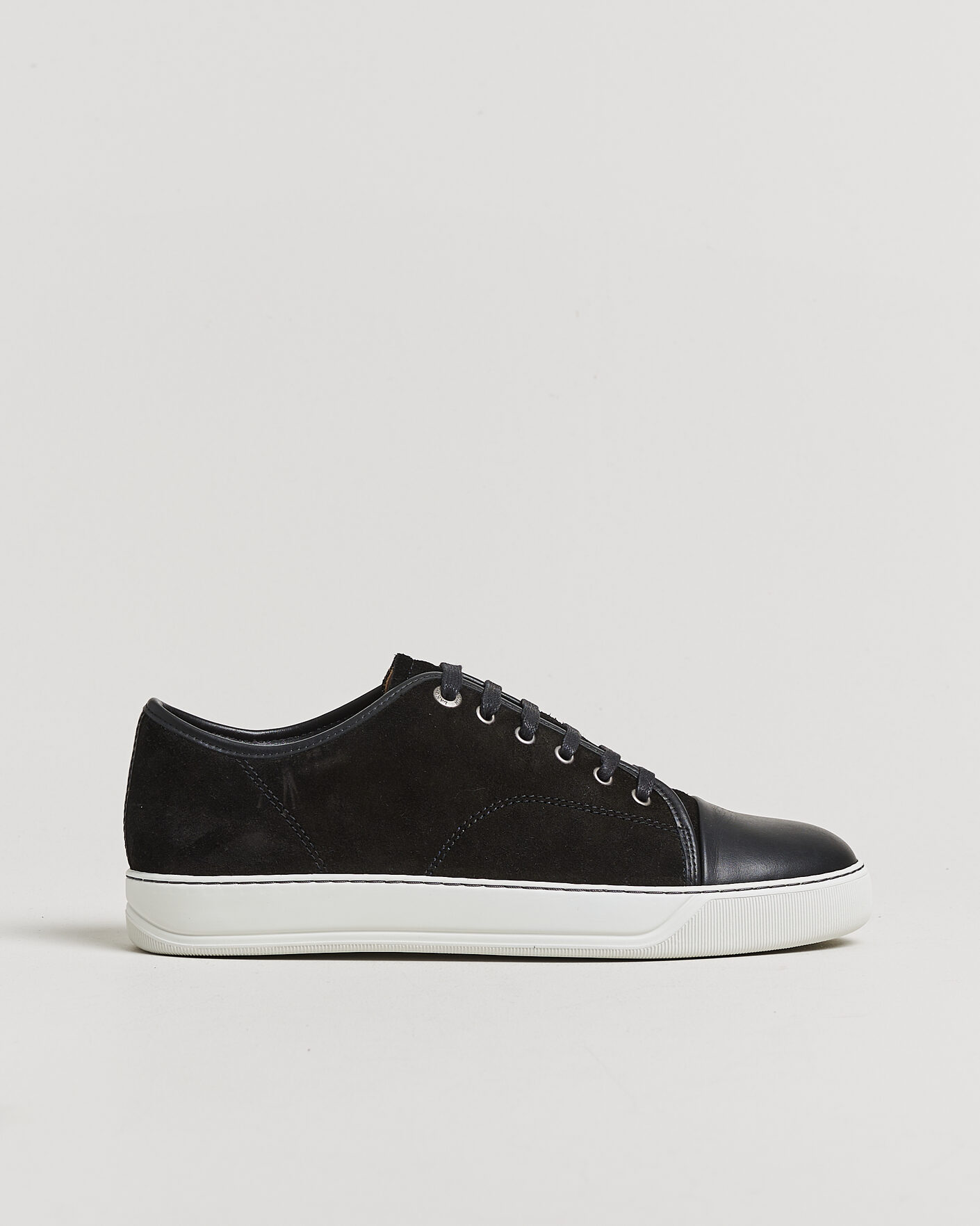 Homme | Pre-owned Chaussures | Pre-owned | Lanvin DBB1 Nappa Cap Toe Sneaker Black UK8 - EU42