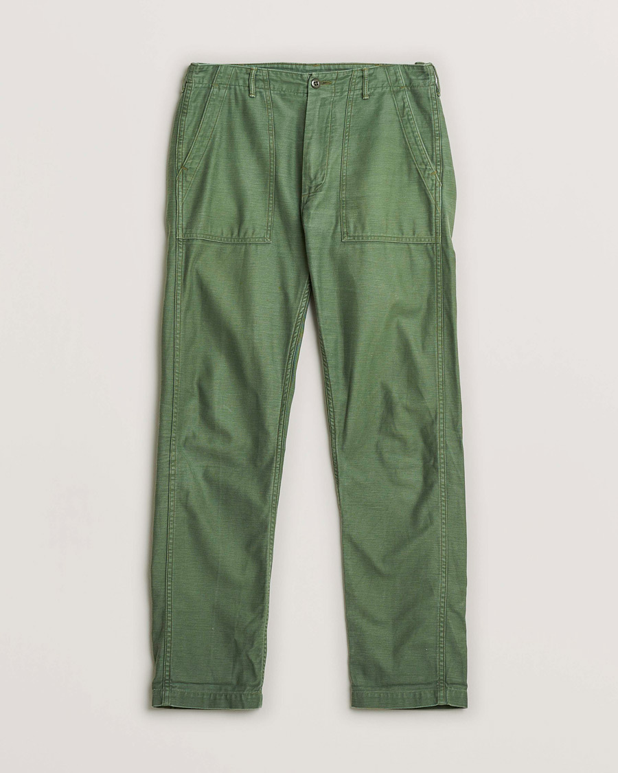 Homme | Pre-owned Pantalons | Pre-owned | orSlow Slim Fit Original Sateen Fatigue Pants Green M