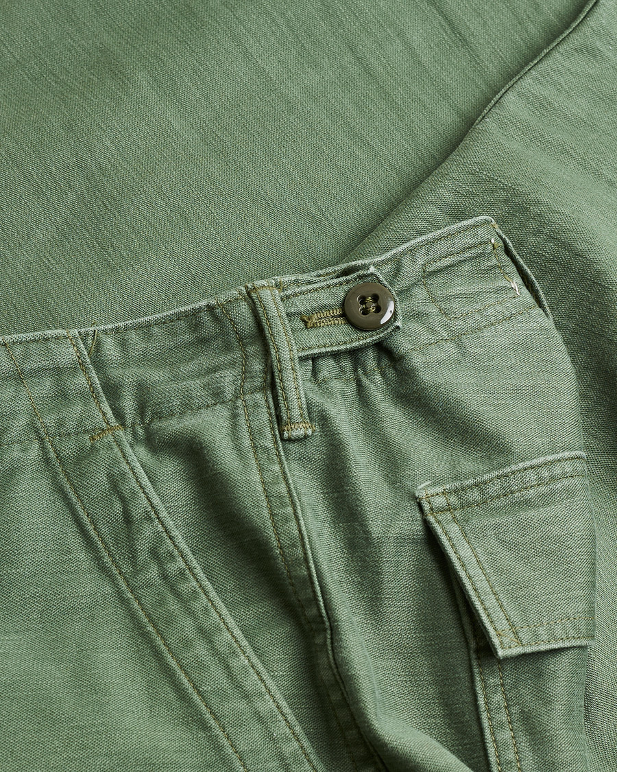 Homme | Pre-owned Pantalons | Pre-owned | orSlow Slim Fit Original Sateen Fatigue Pants Green M