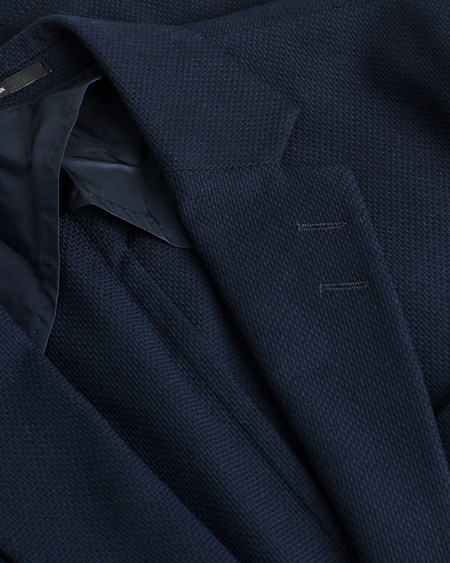Homme | Tiger of Sweden Lamonte Cotton Blazer Navy 46 | Pre-owned | Tiger of Sweden Lamonte Cotton Blazer Navy 46