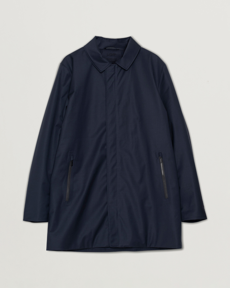 Heren | UBR Regulator Coat Savile Dark Navy Wool | Pre-owned | UBR Regulator Coat Savile Dark Navy Wool