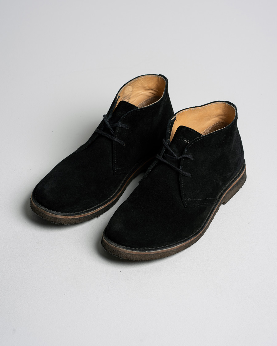 Heren | Astorflex Greenflex Desert Boot Black Suede 44 | Pre-owned | Astorflex Greenflex Desert Boot Black Suede 44