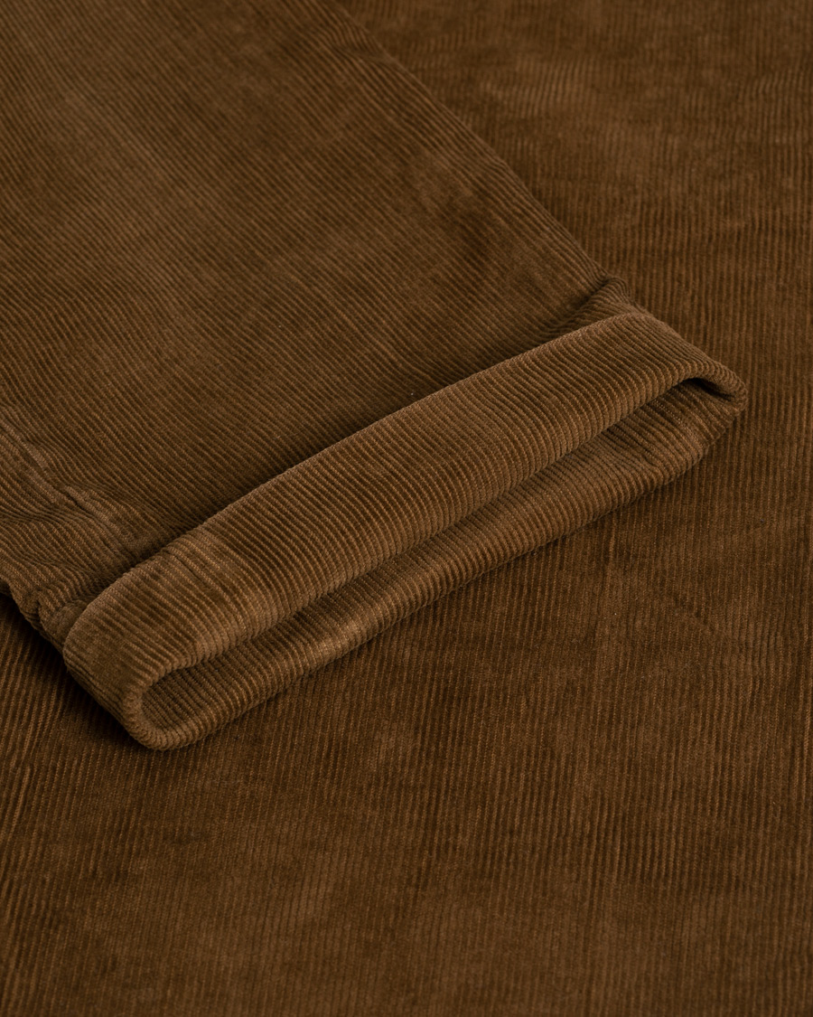 Homme | Pantalons | Pre-owned | Briglia 1949 Slim Fit Corduroy Trousers Light Brown 48
