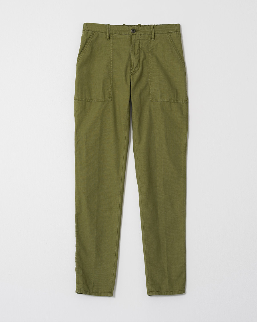 Homme | Pantalons | Pre-owned | Incotex Slim Fit Drawstring Work Pants Military W32