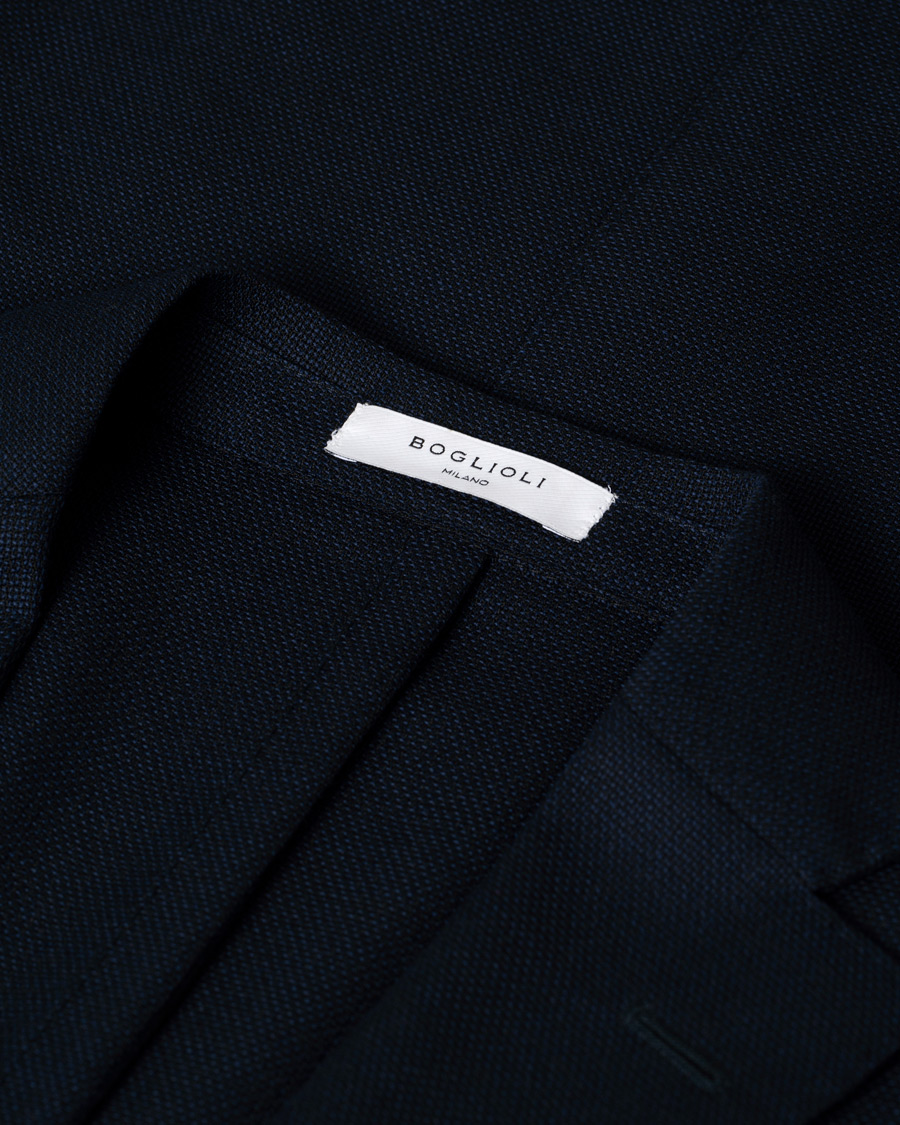 Heren | Blazers | Pre-owned | Boglioli K Jacket Wool Hopsack Blazer Navy