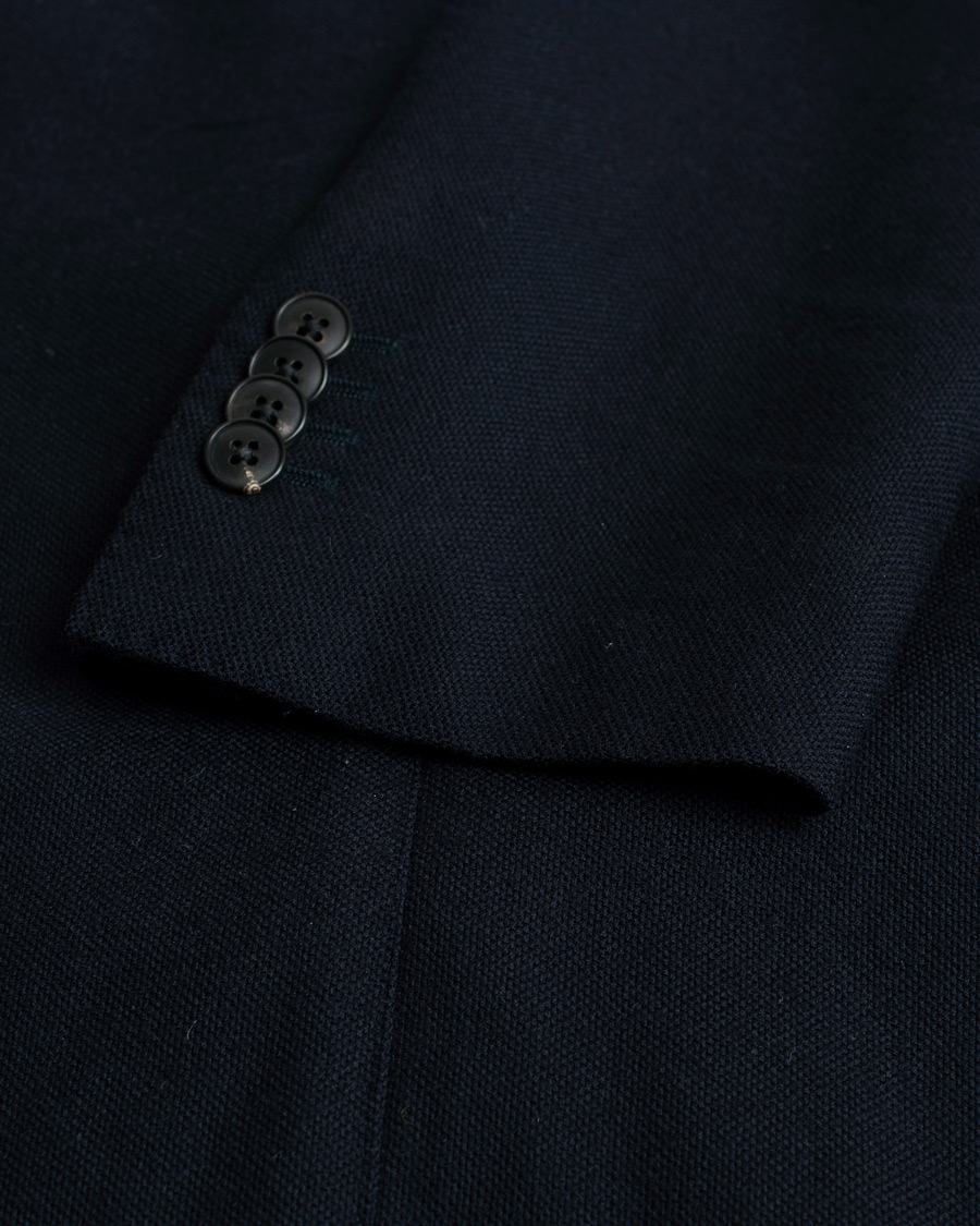 Heren | Blazers | Pre-owned | Boglioli K Jacket Wool Hopsack Blazer Navy