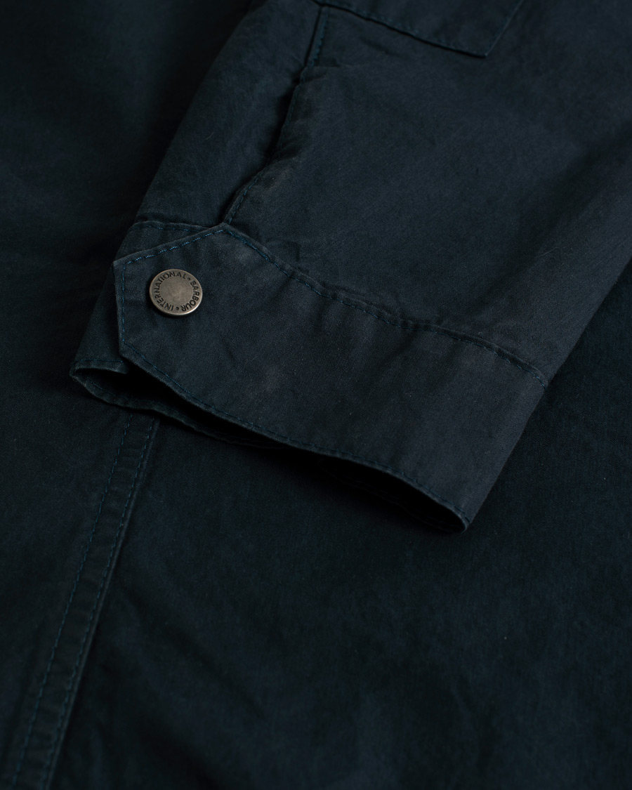 Homme | Barbour International Summer Wash Duke Casual Jacket Navy | Pre-owned | Barbour International Summer Wash Duke Casual Jacket Navy