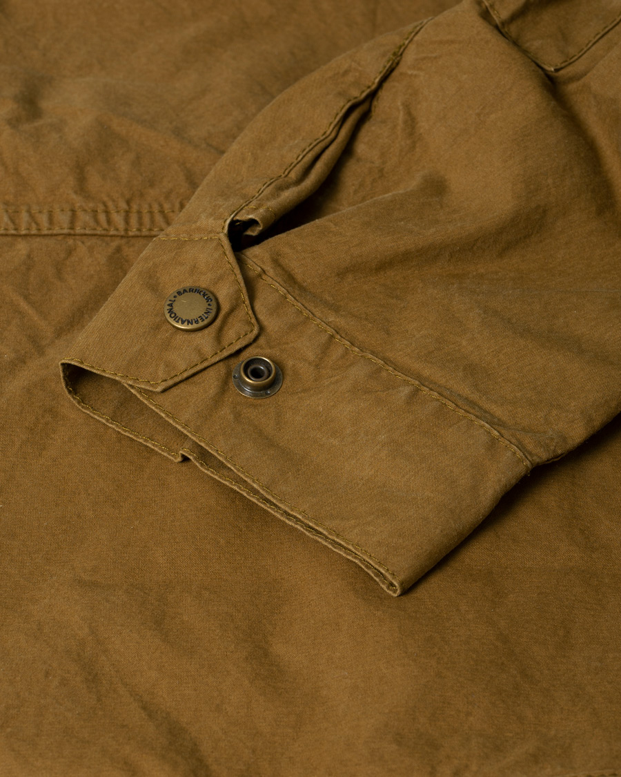 Homme | Barbour International Summer Wash Duke Casual Jacket Khaki Sand L | Pre-owned | Barbour International Summer Wash Duke Casual Jacket Khaki Sand L