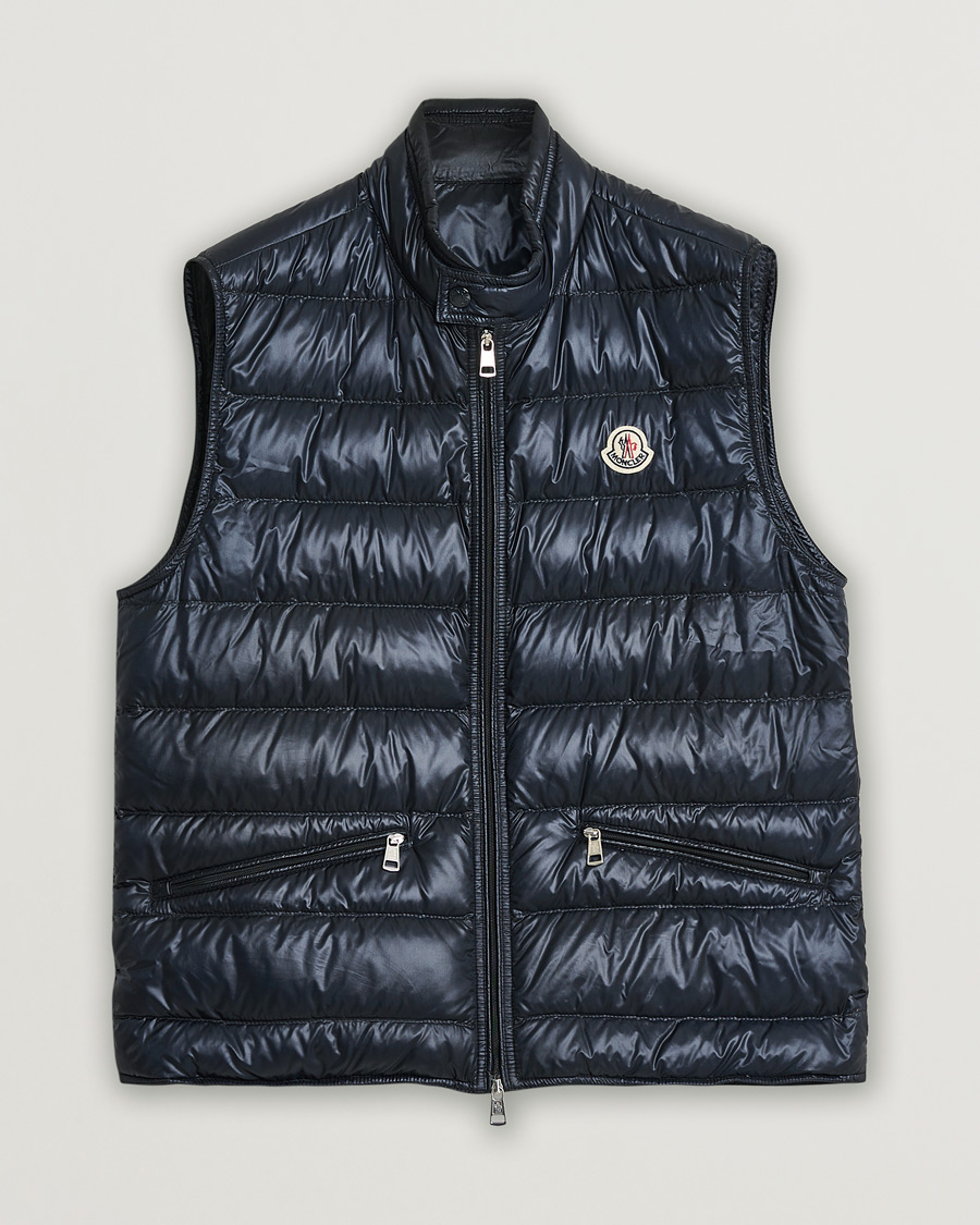 Homme | Gilets | Pre-owned | Moncler Gui Vest Navy