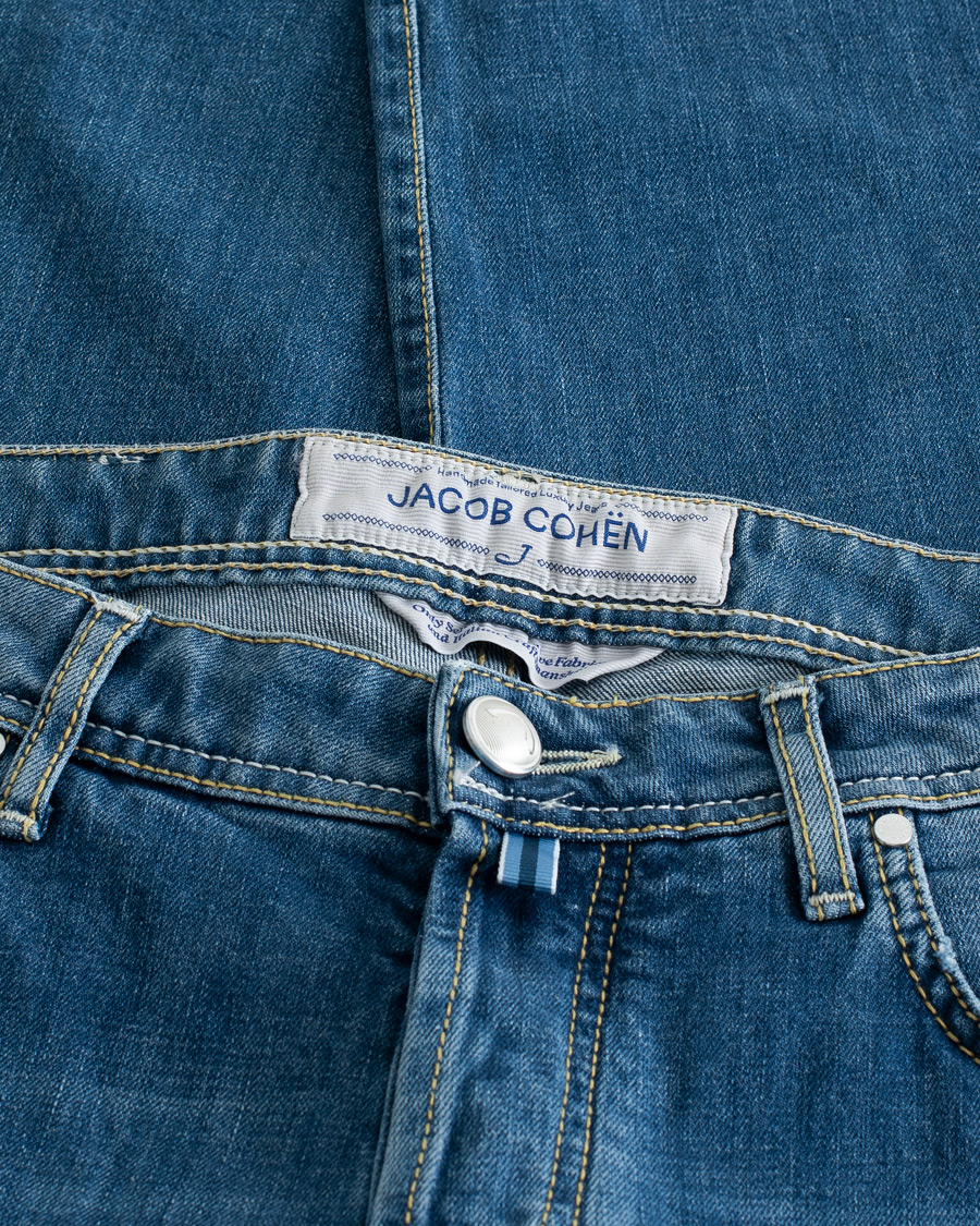 Heren | Jeans | Pre-owned | Jacob Cohën 688 Slim Fit Jeans Light Blue