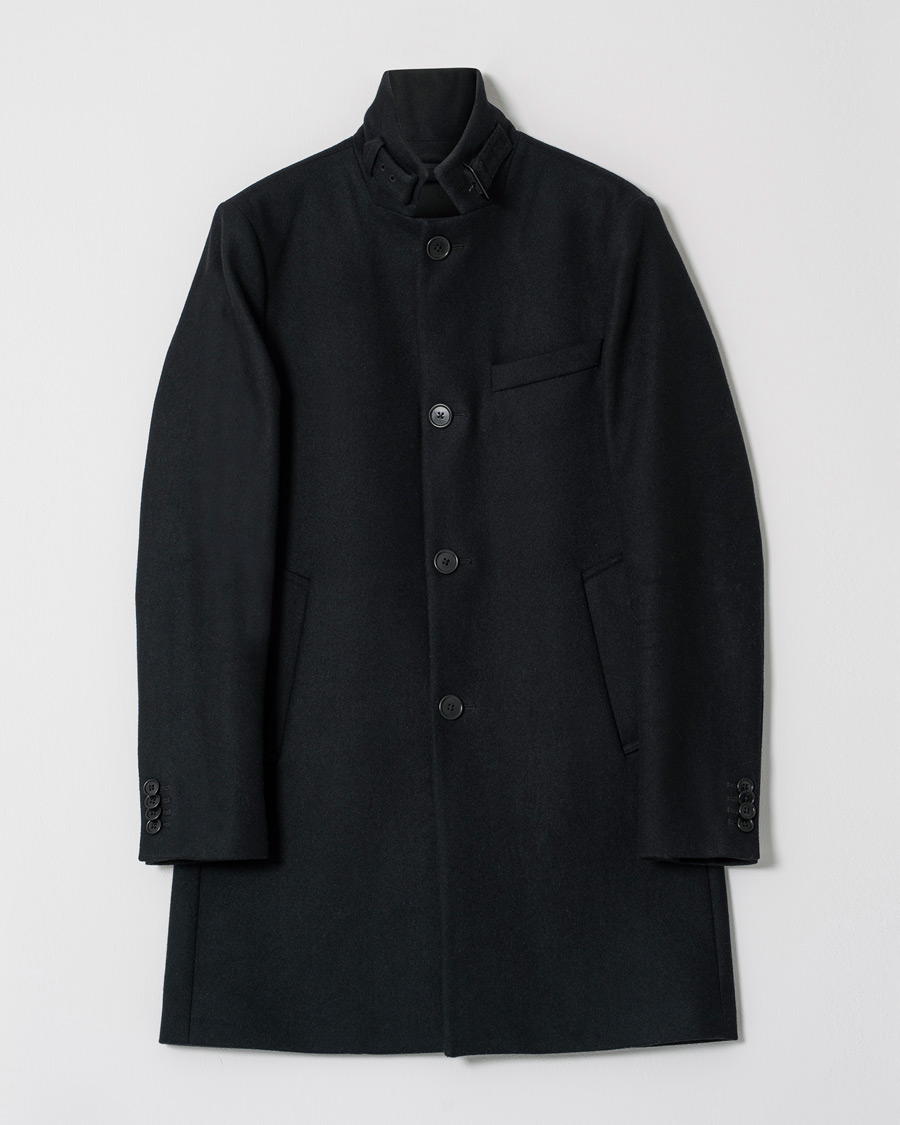 Heren | Jassen | Pre-owned | J.Lindeberg Holger Compact Melton Coat Black 48