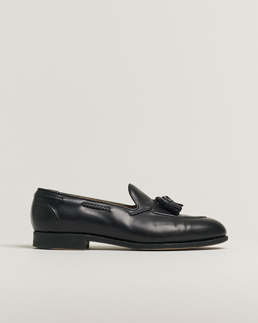 Heren | Edward Green Belgravia Tassel Loafer Black Calf | Pre-owned | Edward Green Belgravia Tassel Loafer Black Calf