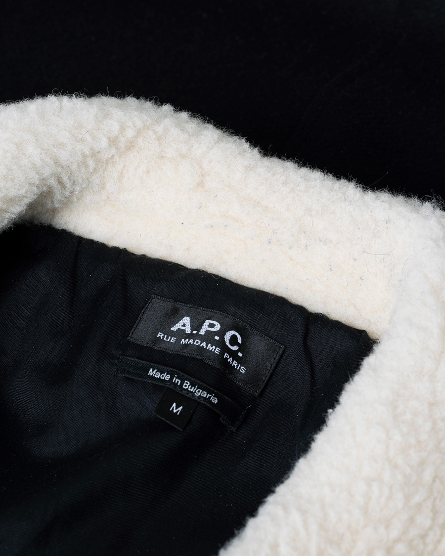 Heren | Jassen | Pre-owned | A.P.C. Ben Shearling Bomber Jacket Black