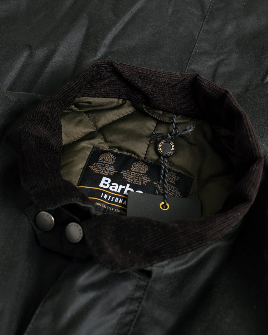 Homme | Barbour International Duke Jacket Sage | Pre-owned | Barbour International Duke Jacket Sage