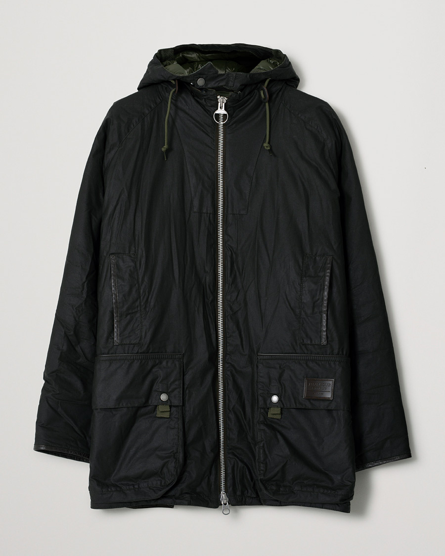 Heren | Jassen | Pre-owned | Barbour Gold Standard Scalpay Hunting Hooded Wax Jacket Olive XXL