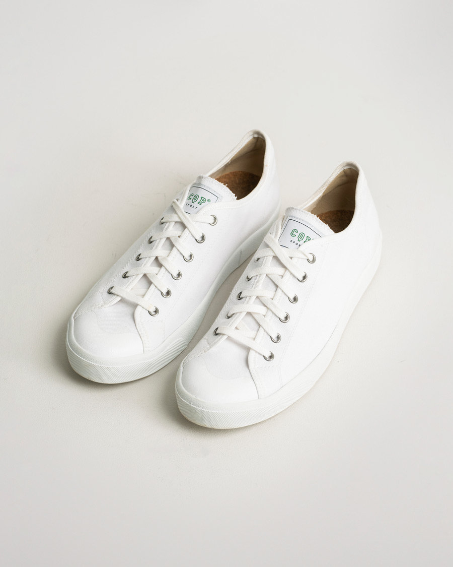Homme | C.QP Clava Canvas Sneaker Great White | Pre-owned | C.QP Clava Canvas Sneaker Great White