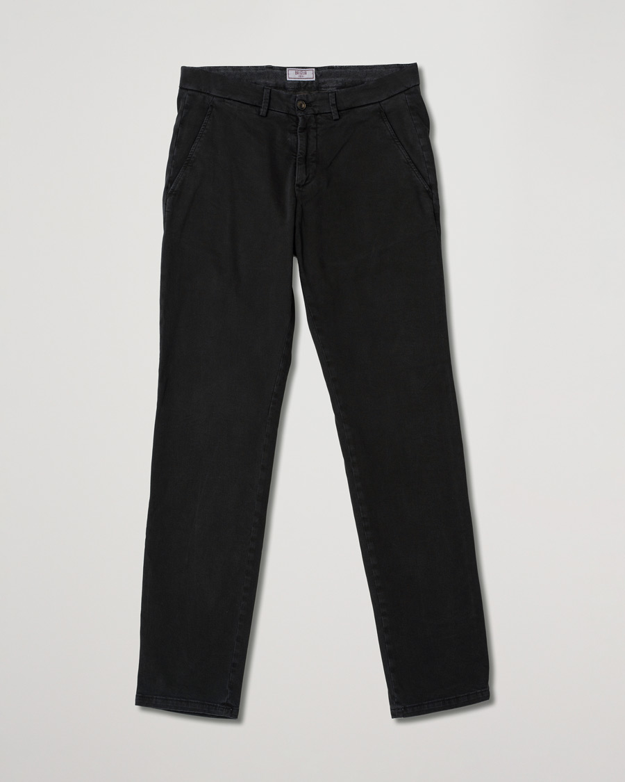 Homme | Pantalons | Pre-owned | Briglia 1949 Slim Fit Cotton Stretch Chino Black