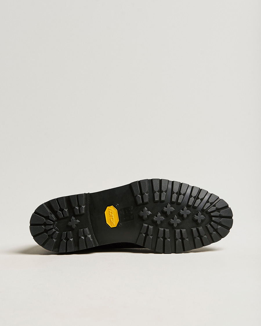 Heren | Pre-owned Goodyear genaaide schoenen | Pre-owned | Crockett & Jones Pembroke Derbys Scotch Grain Vibram Black Calf UK6,5 - EU40,5