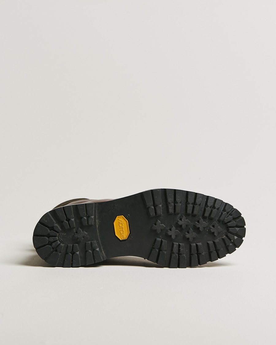 Heren | Laarzen | Pre-owned | Crockett & Jones Ross Boot Vibram Sole Dark Brown Waxed Calf