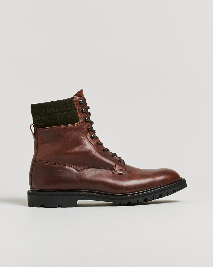 Homme | Crockett & Jones Ross Boot Vibram Sole Chocolate Hurricane Hide UK10 - EU44,5 | Pre-owned | Crockett & Jones Ross Boot Vibram Sole Chocolate Hurricane Hide UK10 - EU44,5