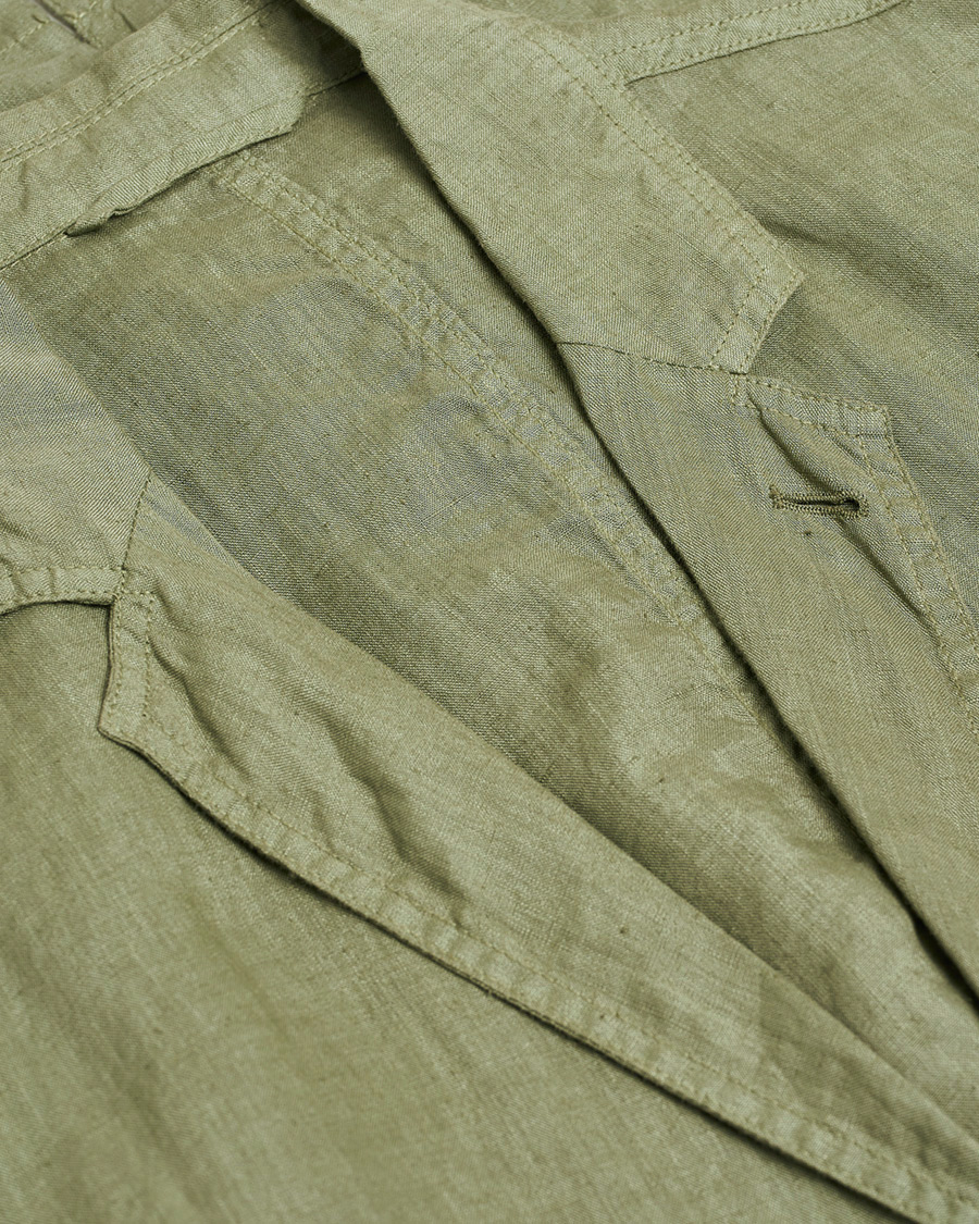 Homme | Blazers | Pre-owned | Aspesi Samuraki Linen Blazer Military