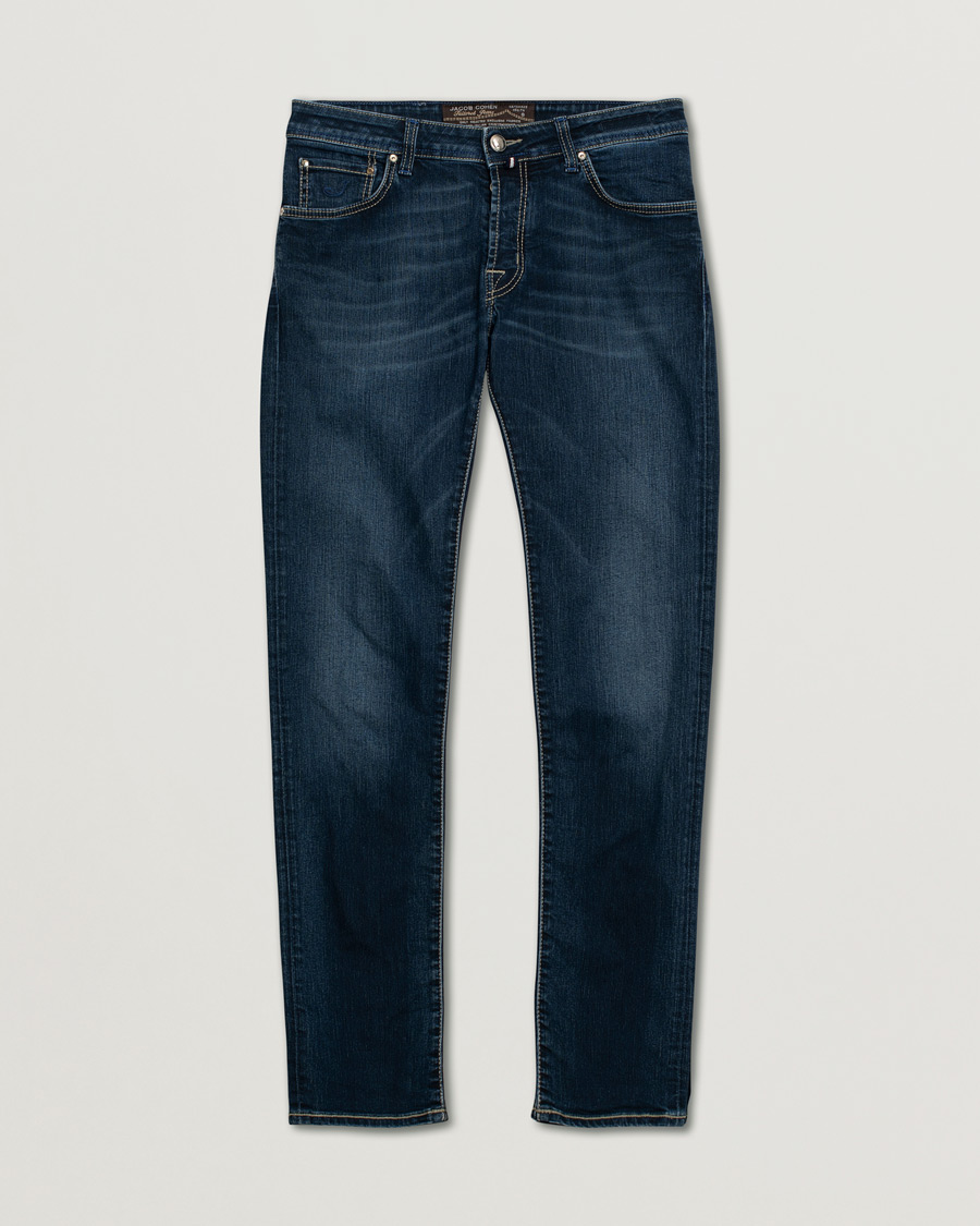 Heren | Jeans | Pre-owned | Jacob Cohën Nick 622 Slim Fit Stretch Jeans Medium Blue W33