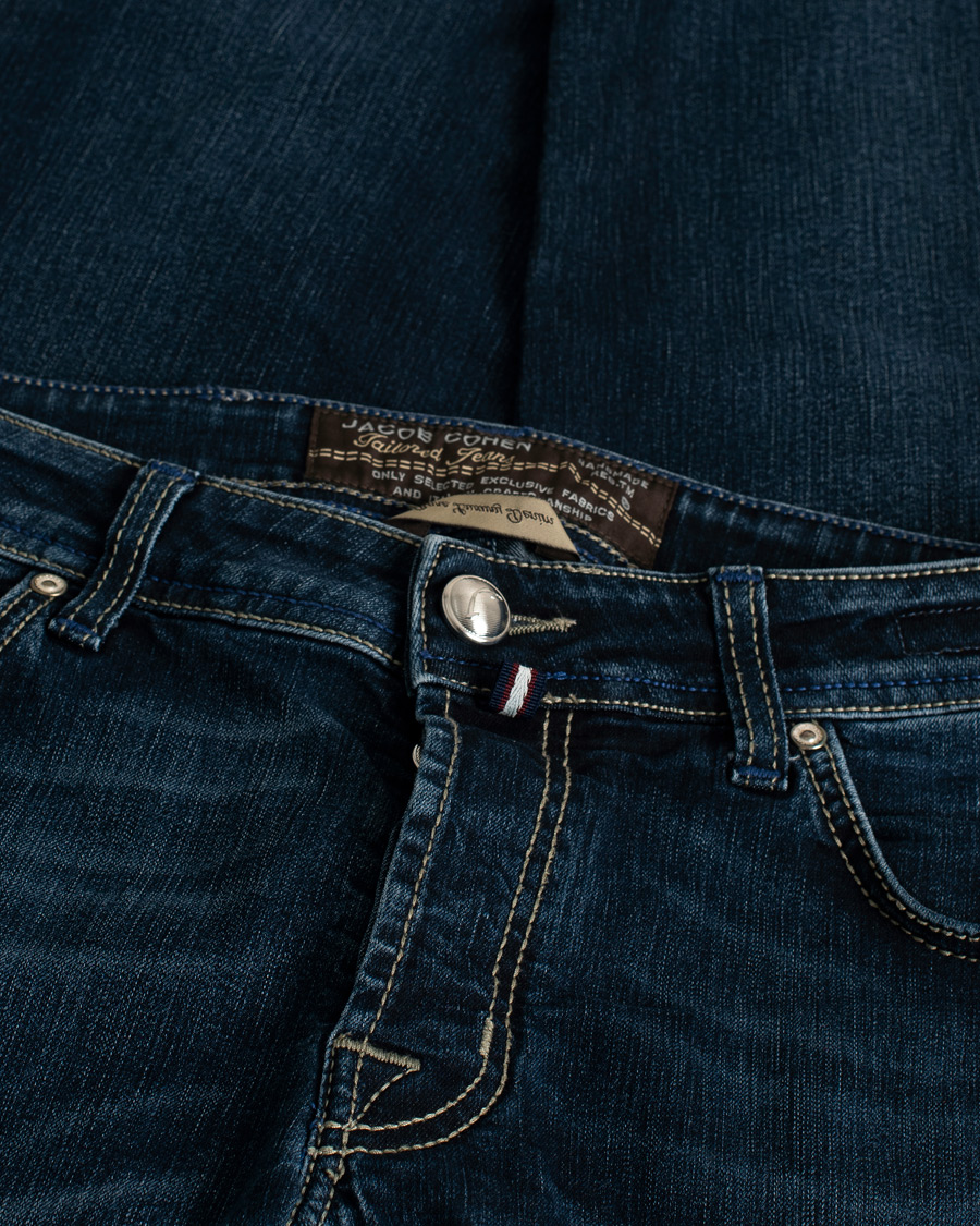 Heren | Jeans | Pre-owned | Jacob Cohën Nick 622 Slim Fit Stretch Jeans Medium Blue W33