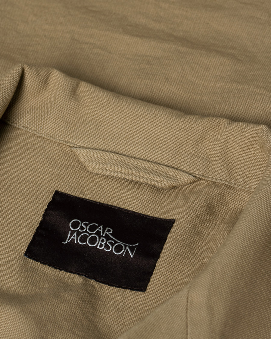 Heren | Jassen | Pre-owned | Oscar Jacobson Wester Cotton Field Jacket Beige 54