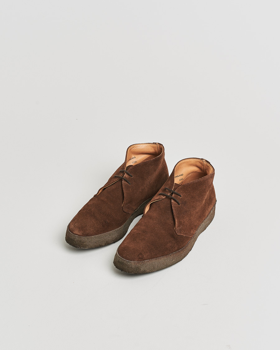 Heren | Pre-owned Schoenen | Pre-owned | Sanders Joel Chukka Boot Chocolate Suede UK8,5 - EU42,5