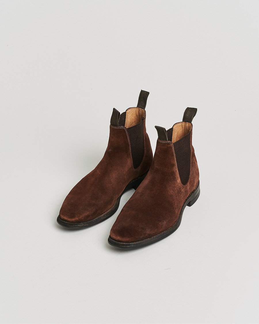 Homme | Loake 1880 Chatsworth Chelsea Boot Brown Suede UK6,5 - EU40,5 | Pre-owned | Loake 1880 Chatsworth Chelsea Boot Brown Suede UK6,5 - EU40,5