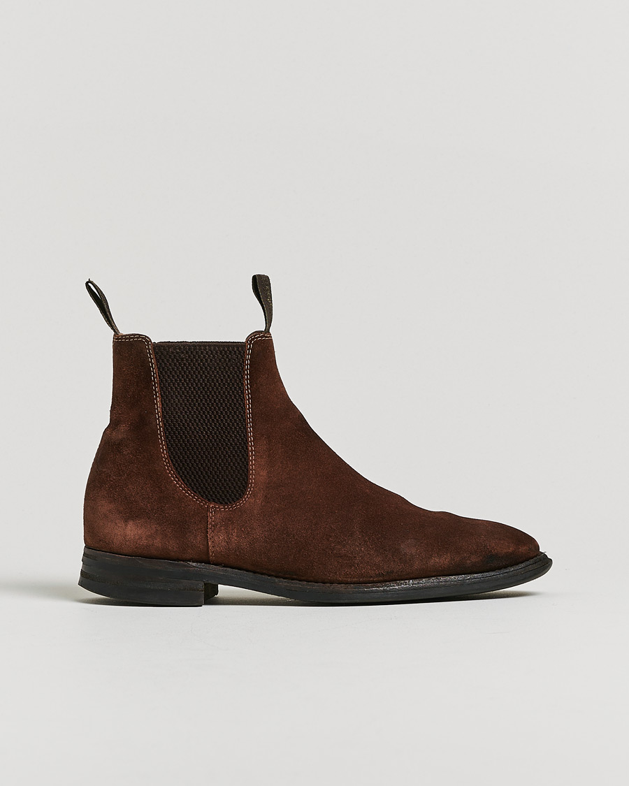 Homme | Loake 1880 Chatsworth Chelsea Boot Brown Suede UK6,5 - EU40,5 | Pre-owned | Loake 1880 Chatsworth Chelsea Boot Brown Suede UK6,5 - EU40,5
