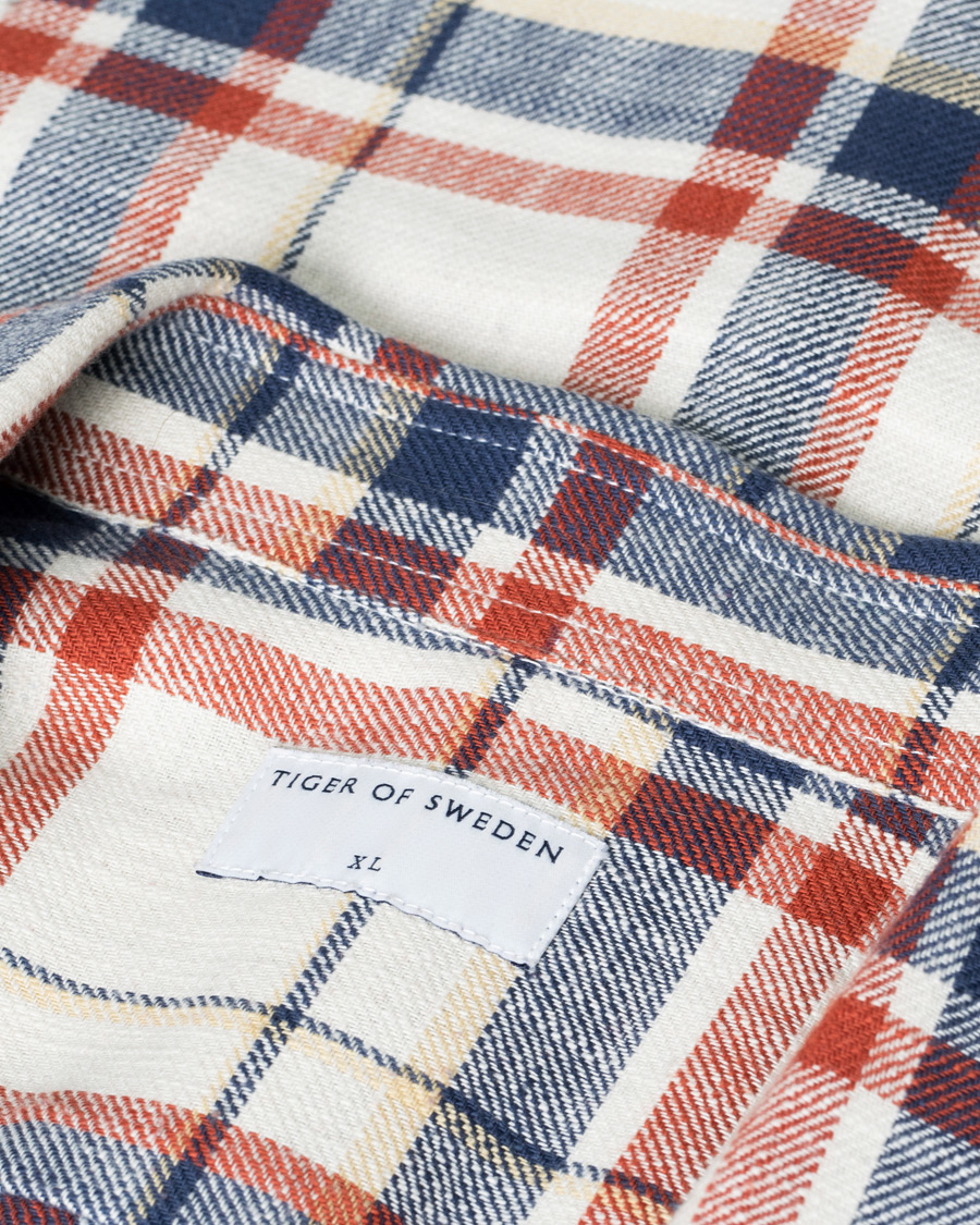 Homme | Chemises | Pre-owned | Tiger of Sweden Benjamin Cotton Shirt Light Ink