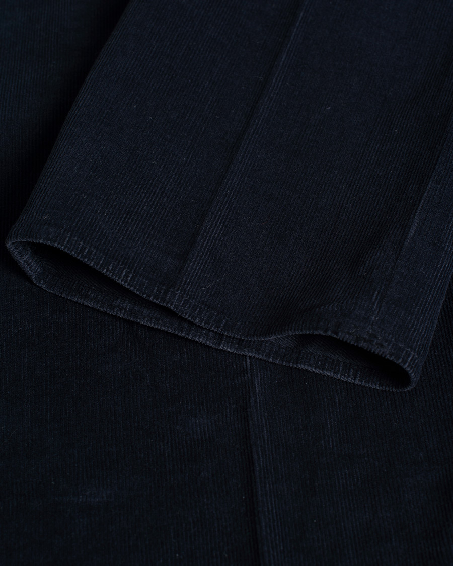 Homme | Incotex Slim Fit Soft Corduroy Trousers Navy | Pre-owned | Incotex Slim Fit Soft Corduroy Trousers Navy