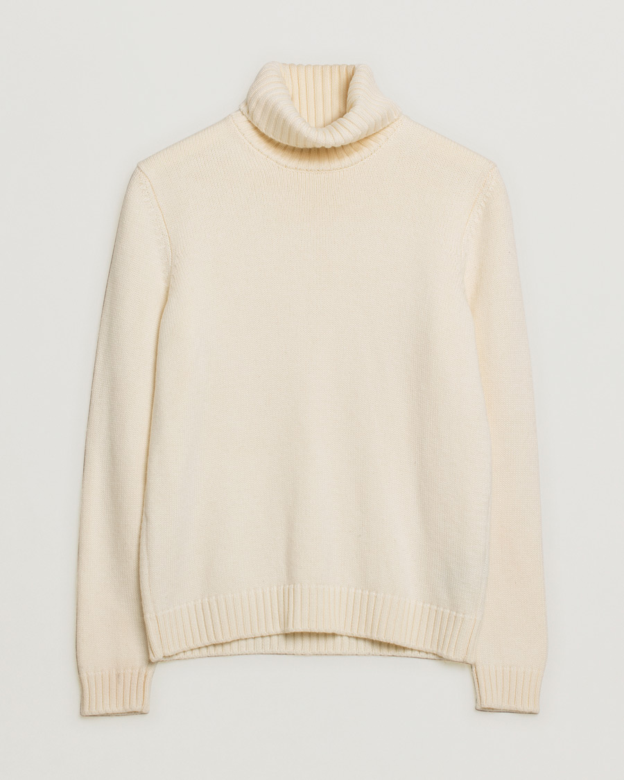 Homme | Pre-owned Pulls Et Tricots | Pre-owned | Zanone Virgin Merino Wool Rollneck Latte