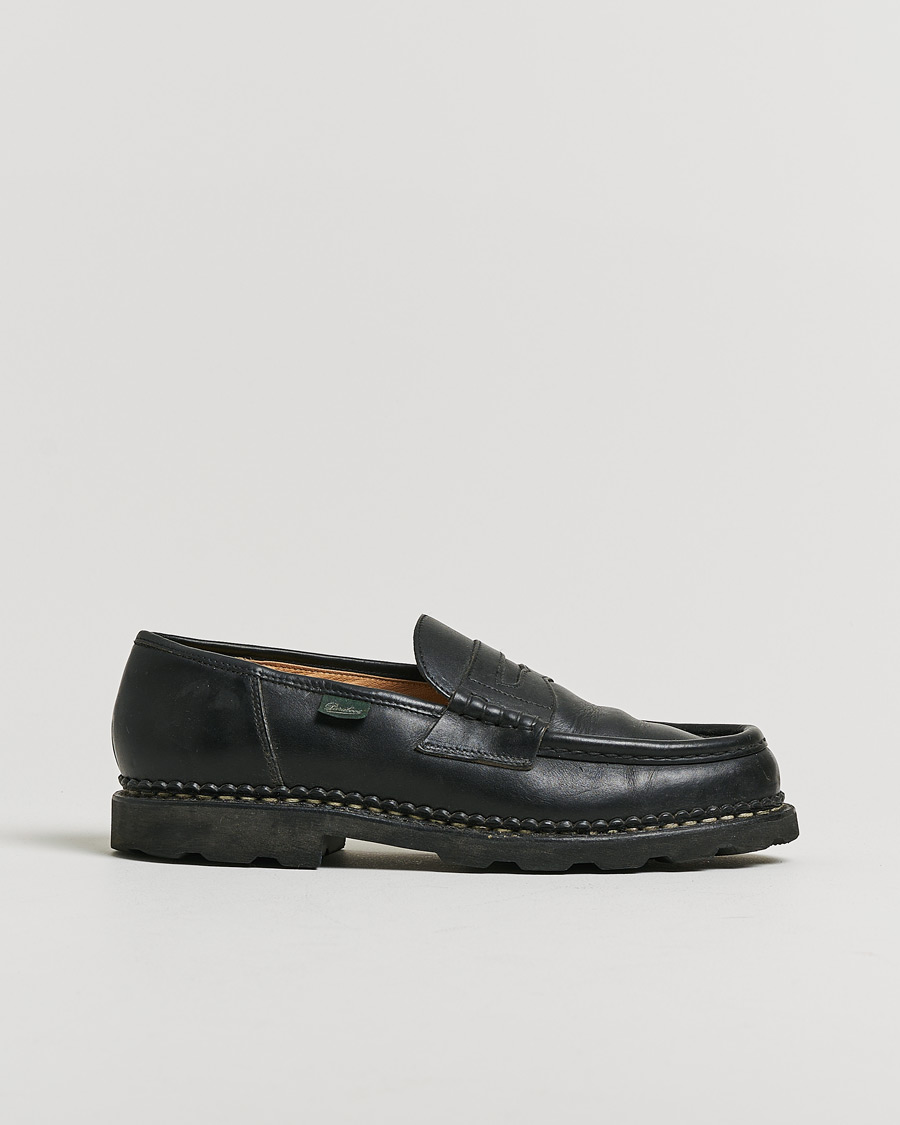 Homme | Pre-owned Chaussures cousues trépointe | Pre-owned | Paraboot Reims Loafer Black UK9 - EU43