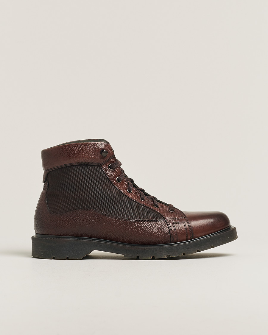 Homme | Design Loake Trimble Heat Sealed Monkey Boot Dark Brown | Pre-owned | Design Loake Trimble Heat Sealed Monkey Boot Dark Brown