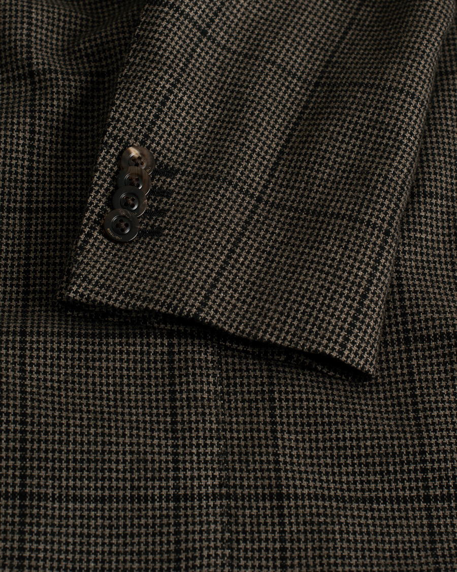 Homme | Blazers | Pre-owned | Boglioli K Jacket Wool Check Blazer Brown