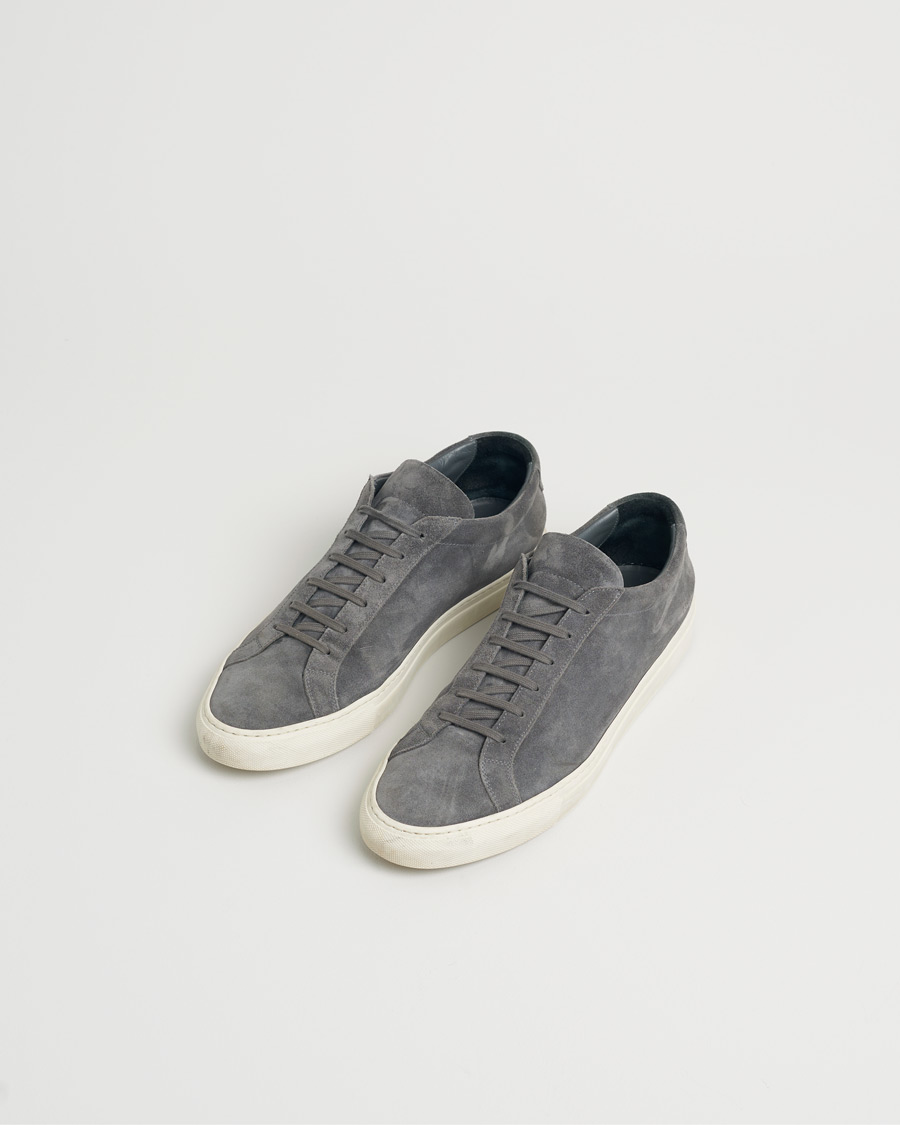 Homme | Common Projects Original Achilles Suede Sneaker Charcoal | Pre-owned | Common Projects Original Achilles Suede Sneaker Charcoal