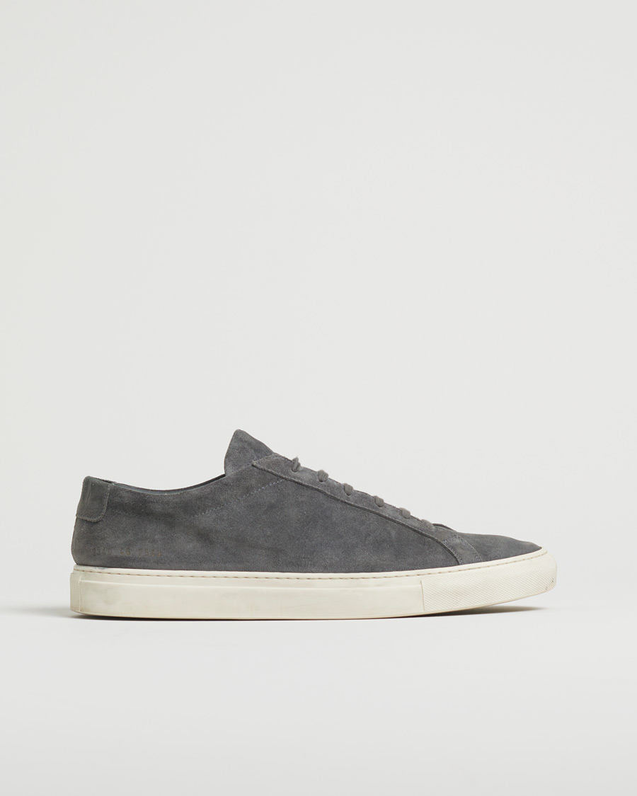 Homme | Common Projects Original Achilles Suede Sneaker Charcoal | Pre-owned | Common Projects Original Achilles Suede Sneaker Charcoal