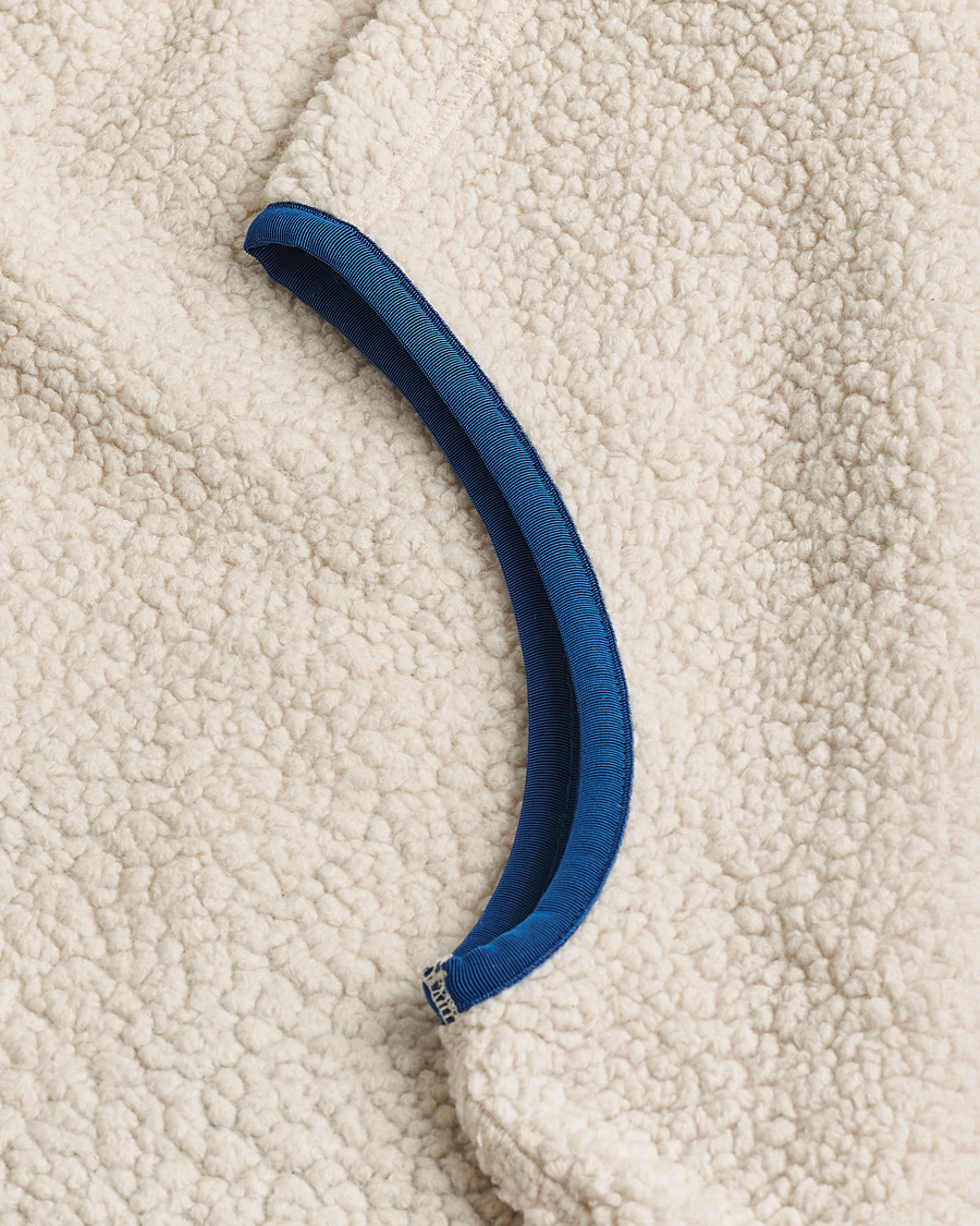 Heren | Pre-owned Jassen | Pre-owned | Drake's Zip Through Fleece Vest Ecru S