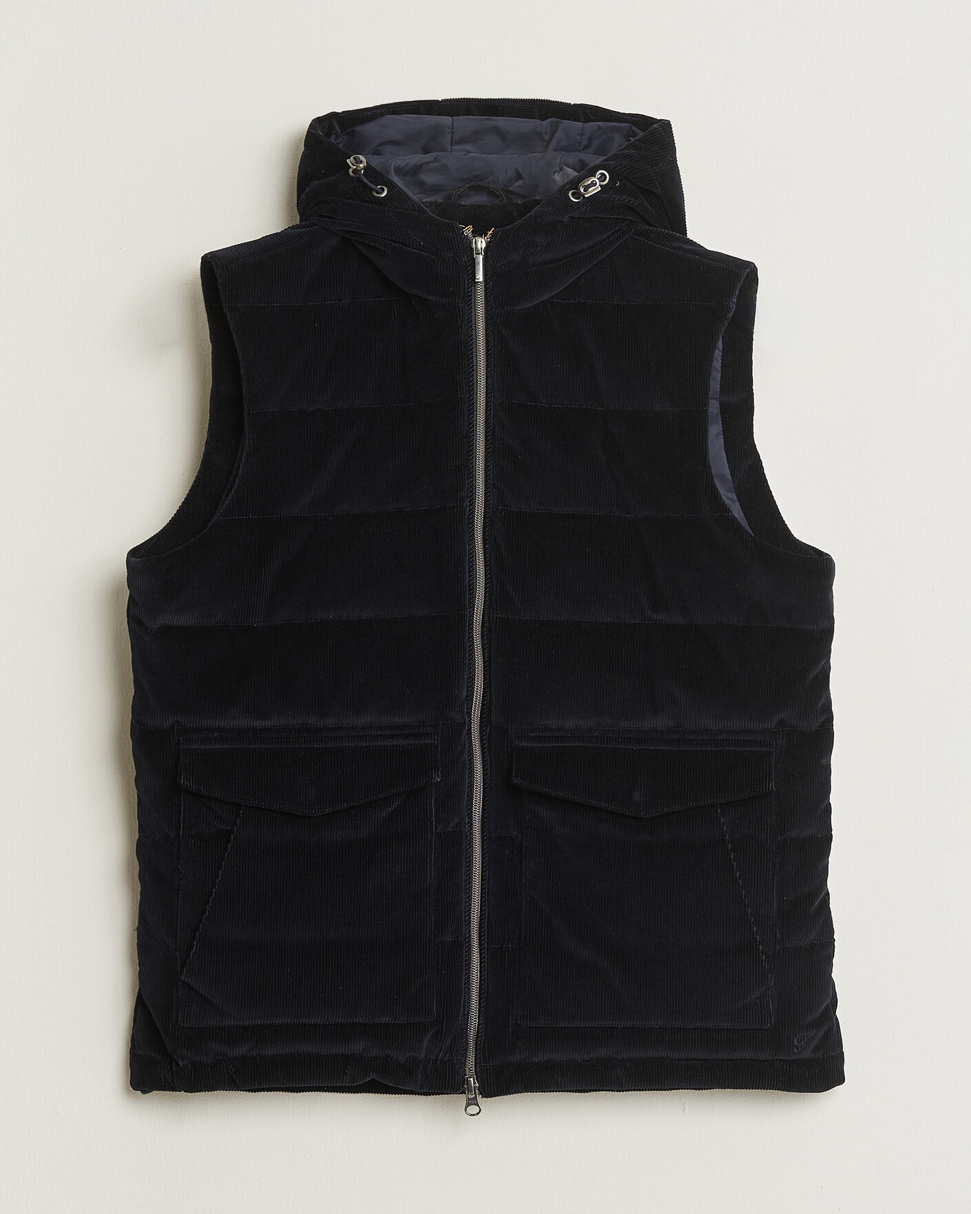 Homme | Pre-owned Manteaux Et Vestes | Pre-owned | Stenströms Hooded Corduroy Vest Navy M