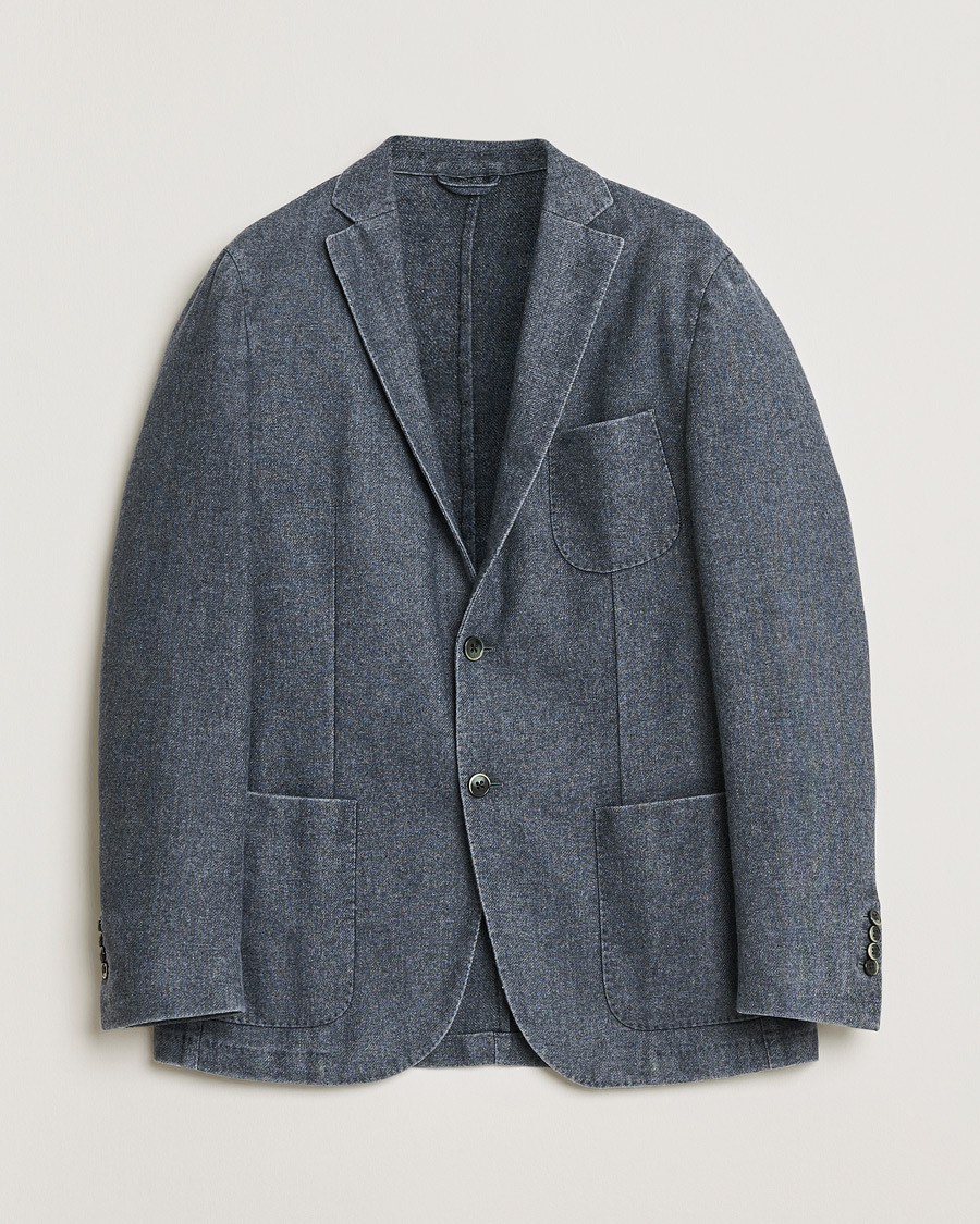 Homme | Pre-owned Blazers | Pre-owned | L.B.M. 1911 Wool Blazer Washed Blue 52
