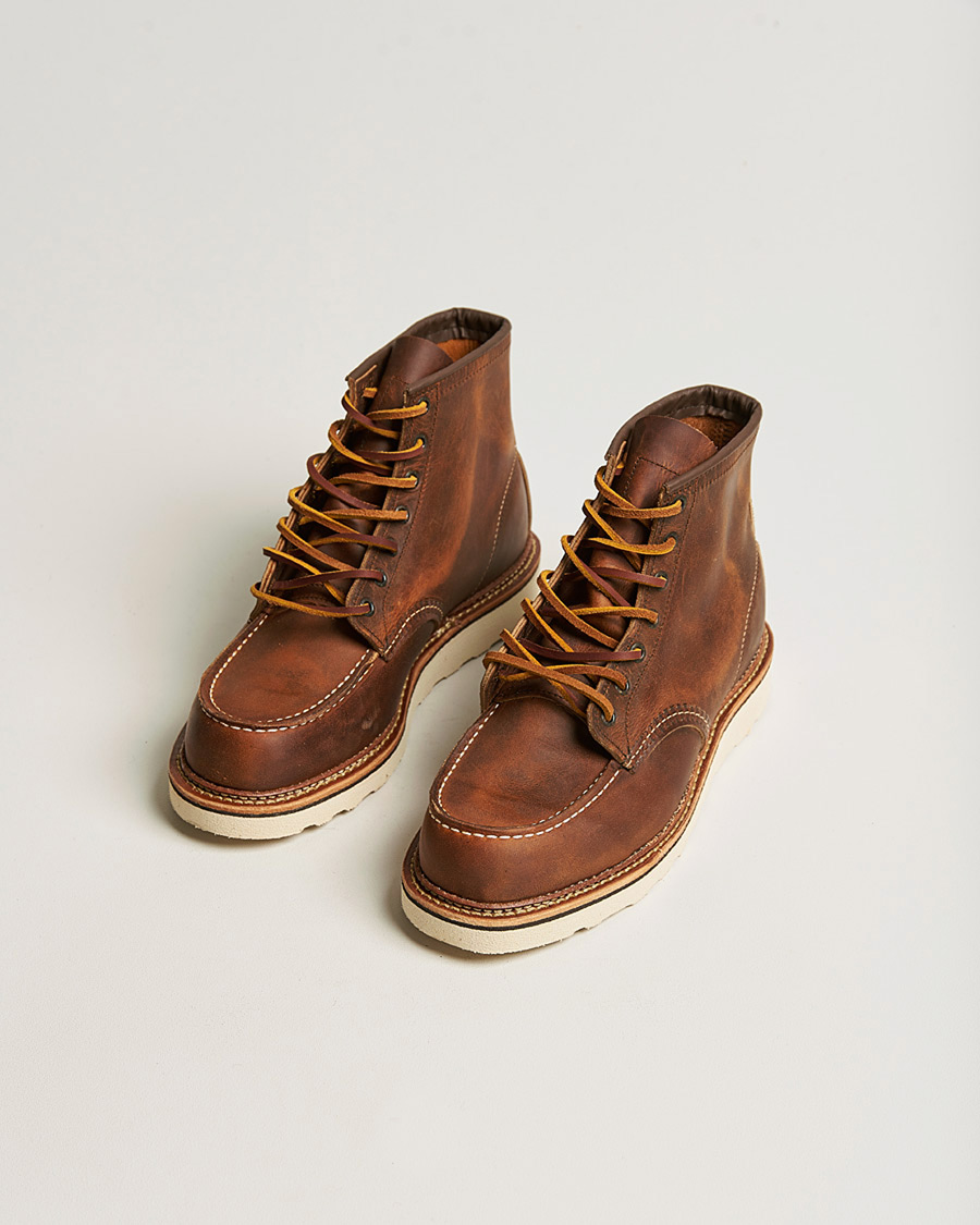 Homme | Pre-owned Chaussures | Pre-owned | Red Wing Shoes Moc Toe Boot Copper Rough/Though Leather US8 - EU41