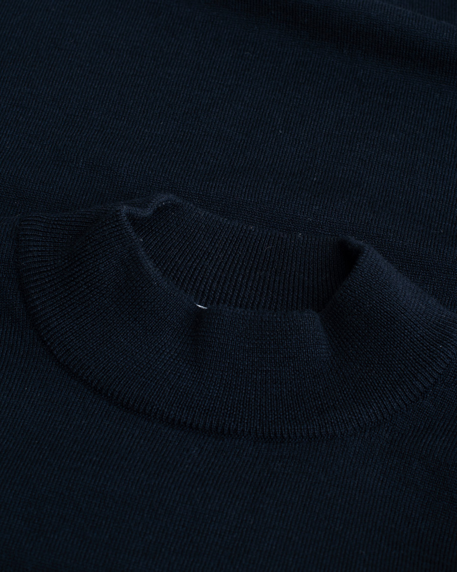 Homme | Pulls Et Tricots | Pre-owned | Gran Sasso Mock Neck Navy